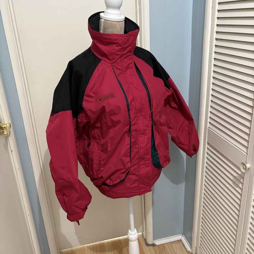 Vintage Columbia Powder Keg Radial Ski Jacket Coat 2-in-1 Women's S Color Block
